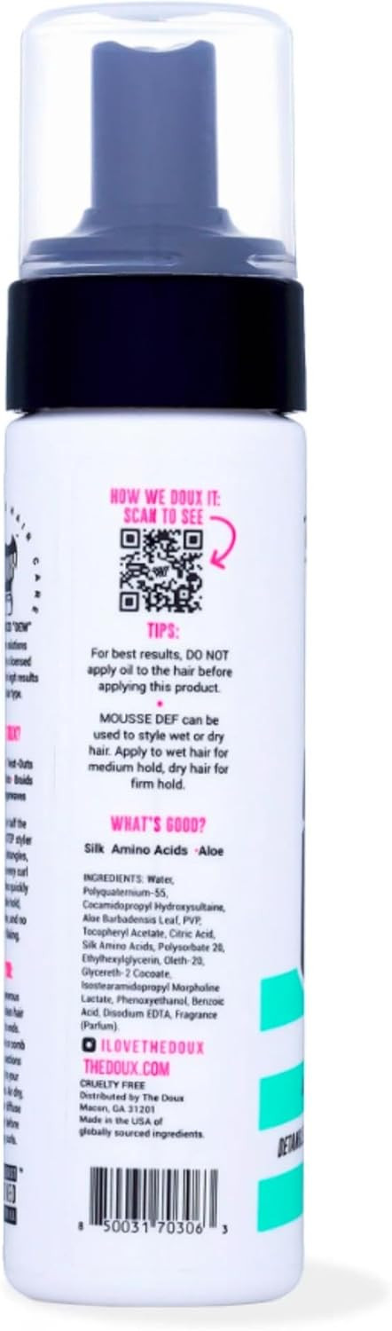 The Doux Mousse Def Texture Foam, All in One Styler for All Hair Types, 207 ml (Pack of 1)