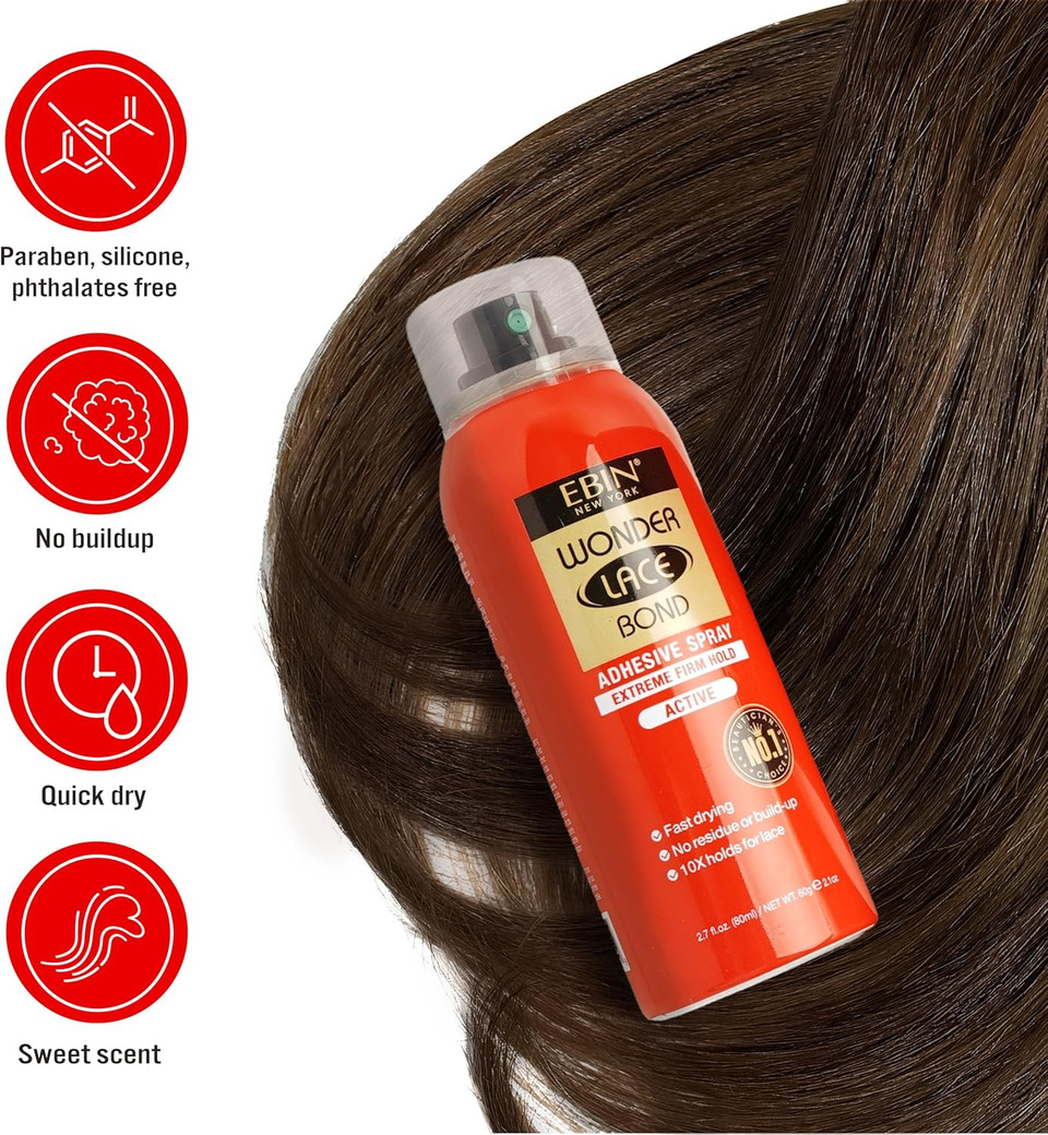 EBIN New York Wonder Lace Bond Adhesive Spray - Sensitive, 420ml