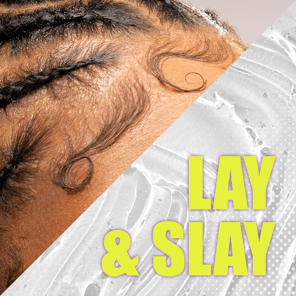 EBIN NEW YORK 24 Hour Edge Tamer Extra Mega Hold 180ml  No Flake Edge Control Gel for Curly Hair  Vegan, Paraben-Free, Sweatproof, Strong Styling Grip for Unisex Use, Smooth Shine Finish