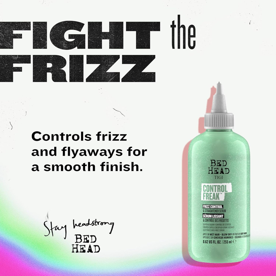 Bed Head by TIGI - Control Freak Anti Frizz Hair Serum - For Smooth Shiny Hair - 250 ml (Pack of 2) Bed Head by TIGI - Control Freak Anti Frizz Hair Serum - For Smooth Shiny Hair - 250 ml (Pack of 2)