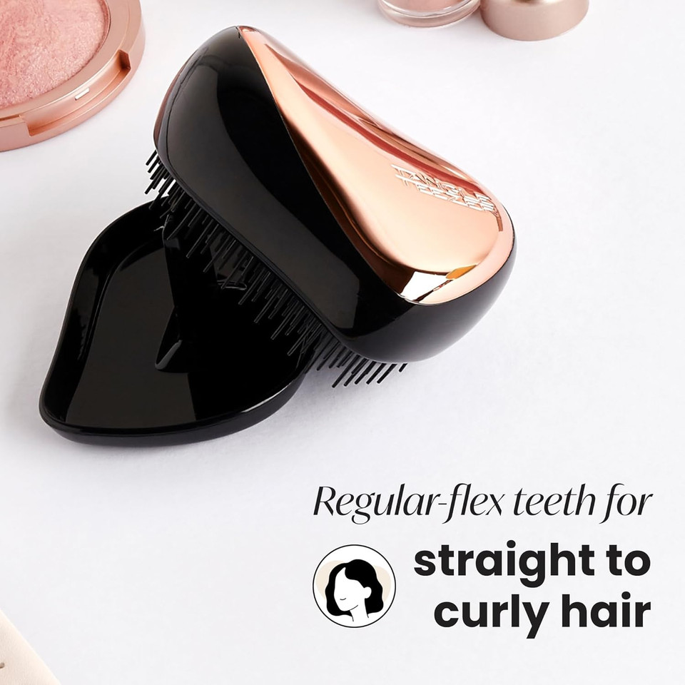 Tangle Teezer | The Compact Styler Detangling Hairbrush | Travel-Friendly with Protective Cover & Two-Tiered Teeth Design | Perfect for Wet, Dry & Flyaway Hair | Sweet Lilac & Yellow Chrome Tangle Teezer | The Compact Styler Detangling Hairbrush | Travel-Friendly with Protective Cover & Two-Tiered Teeth Design | Perfect for Wet, Dry & Flyaway Hair | Sweet Lilac & Yellow Chrome