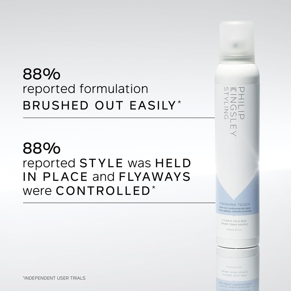 Philip Kingsley | Finishing Touch Flexible Hold Mist Hairspray | Long Lasting, Natural Control Without Stiffness | Lightweight, Non-Sticky Hair Spray | 200ml