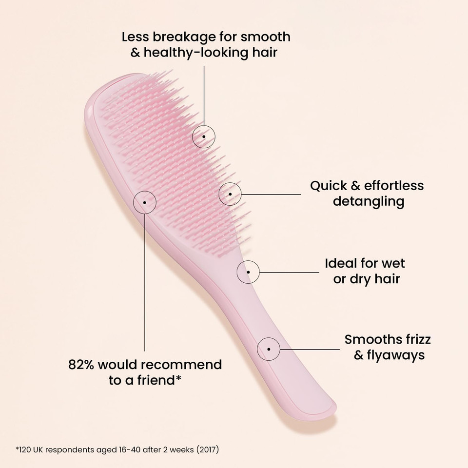 Tangle Teezer The Ultimate Detangler Hairbrush | For Wet & Dry Hair | Detangles All Hair Types | Reduces Breakage, Eliminates Knots | Two-Tiered Teeth & Comfortable Handle |Sweet Lavender Tangle Teezer The Ultimate Detangler Hairbrush | For Wet & Dry Hair | Detangles All Hair Types | Reduces Breakage, Eliminates Knots | Two-Tiered Teeth & Comfortable Handle |Sweet Lavender