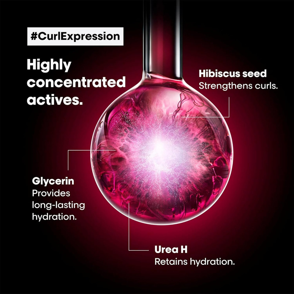 L'Oréal Professionnel Caring Reviving Spray, For Curly & Coily Hair, With Glycerin, Urea H and Hibiscus Seed Extract, Serie Expert Curl Expression, 190 ml L'Oréal Professionnel Caring Reviving Spray, For Curly & Coily Hair, With Glycerin, Urea H and Hibiscus Seed Extract, Serie Expert Curl Expression, 190 ml