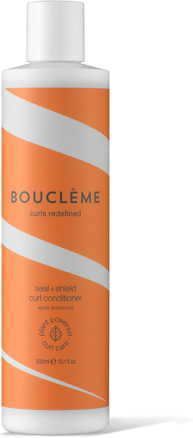 Bouclème Seal + Shield Curl Cream - Lightweight Curl Cream to Protect Against Humidity - 96.98% Naturally Derived Ingredients and Vegan - 300ml, White