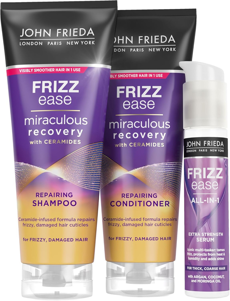 John Frieda Frizz Ease Miraculous Recovery bundle for dry, damaged hair