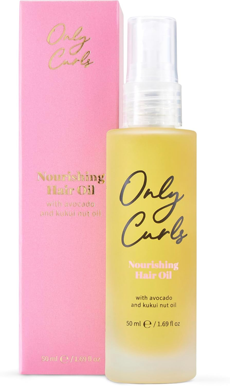 Only Curls Nourishing Hair Oil 50ml  Lightweight, Frizz-Control Oil for Hydrated, Shiny, and Healthy Curls  Vegan & Cruelty-Free