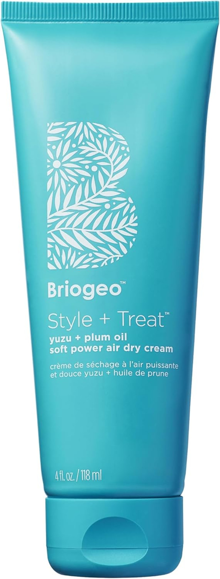Briogeo Style + Treat Yuzu + Plum Oil Air Dry Hair Styling Cream, Dries Soft, Enhance Natural Hair, Vegan, 118ml Briogeo Style + Treat Yuzu + Plum Oil Air Dry Hair Styling Cream, Dries Soft, Enhance Natural Hair, Vegan, 118ml