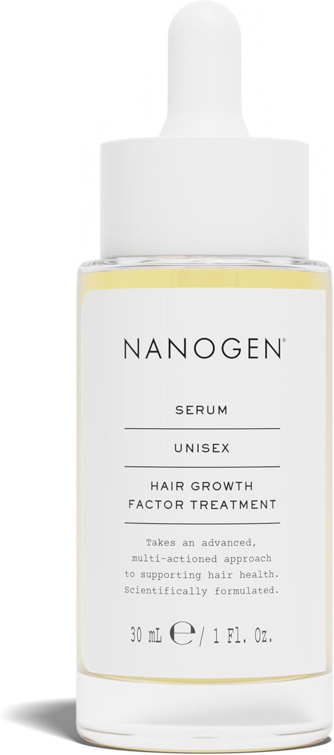 Nanogen Hair Growth Factor Treatment Serum with Pea Sprout Extract, Larix Bark and Peptides - 30ml