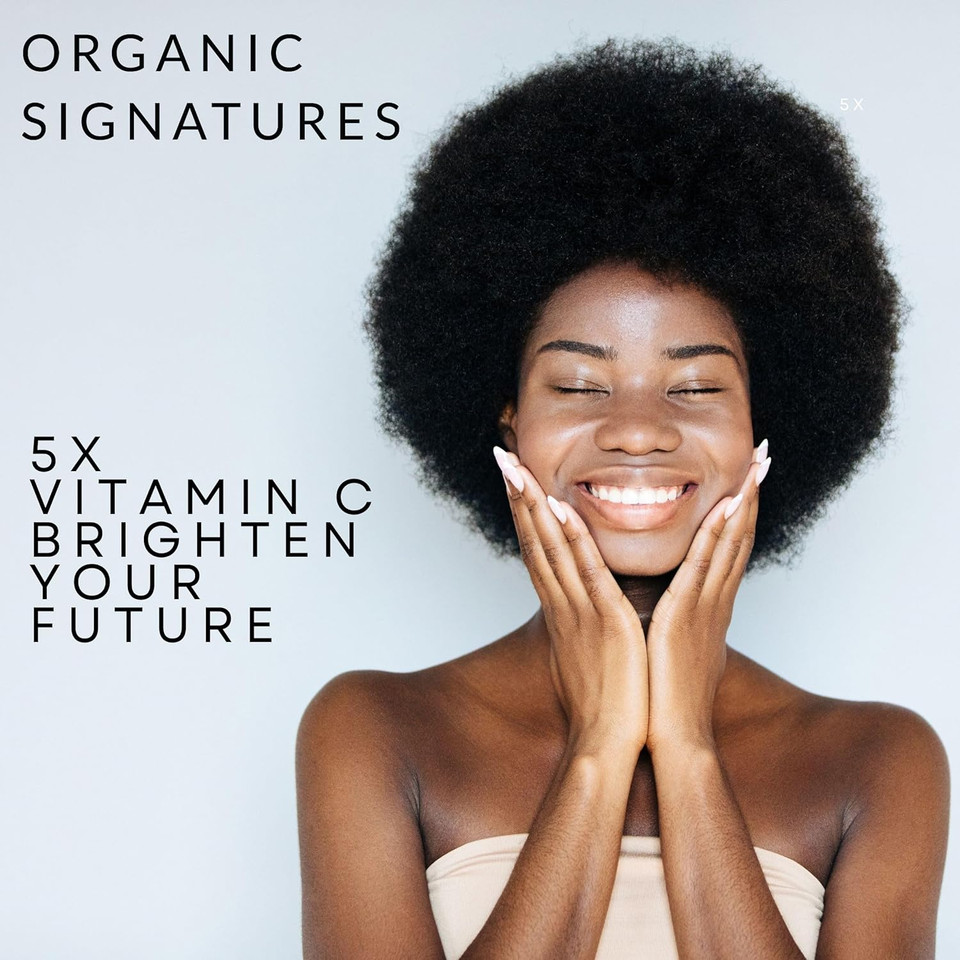 Usda Certified Organic Signatures 5X Vitamin C Serum 1Oz 30Ml Fl