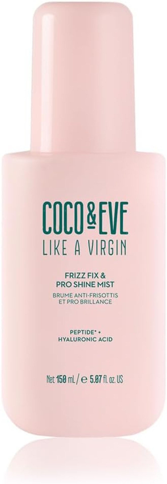 Coco & Eve Frizz Fix & Pro Shine Mist - 72H Frizz Control & Instant Shine | Lightweight Heat Protectant | Moisturizing, Smoothing, Detangling Spray | For Damaged Hair & All Hair Types (150ml)