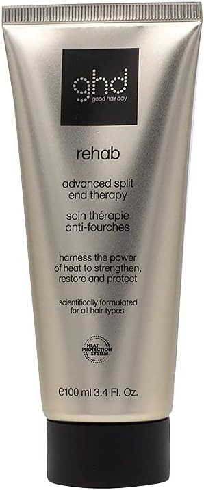 ghd Rehab Advanced Split End Therapy Serum - Nourishing Hair Treatment Activated by Heat of Styling Tools, Features ghd Heat Protection System