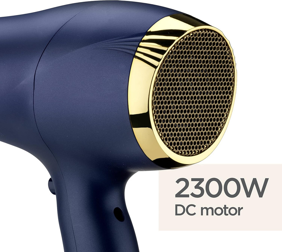 BaByliss Midnight Luxe Hair Dryer - Powerful 2300W Blow Dryer, Ionic Frizz-control, Fast Drying, Professional and Lightweight, 3 heat & 2 speed settings, 5781U BaByliss Midnight Luxe Hair Dryer - Powerful 2300W Blow Dryer, Ionic Frizz-control, Fast Drying, Professional and Lightweight, 3 heat & 2 speed settings, 5781U