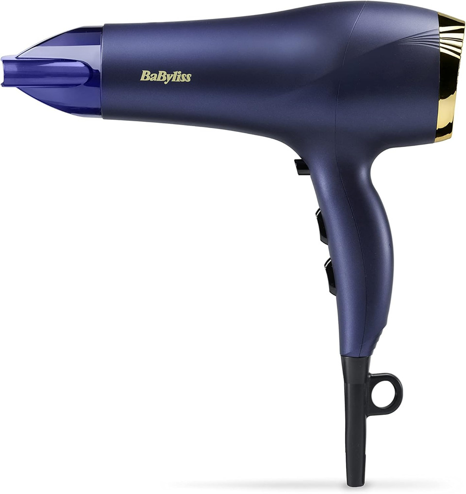 BaByliss Midnight Luxe Hair Dryer - Powerful 2300W Blow Dryer, Ionic Frizz-control, Fast Drying, Professional and Lightweight, 3 heat & 2 speed settings, 5781U BaByliss Midnight Luxe Hair Dryer - Powerful 2300W Blow Dryer, Ionic Frizz-control, Fast Drying, Professional and Lightweight, 3 heat & 2 speed settings, 5781U