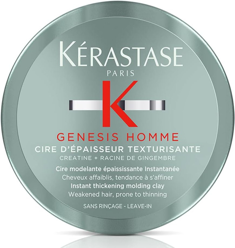 Kérastase Genesis Homme, Instant Thickening Moulding Clay, For Weakened & Thinning Hair, Cire d'Épaisseur Texturisante, 75ml Kérastase Genesis Homme, Instant Thickening Moulding Clay, For Weakened & Thinning Hair, Cire d'Épaisseur Texturisante, 75ml