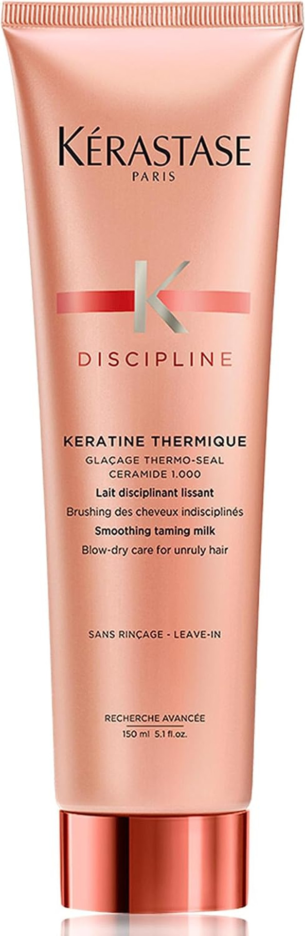 Kérastase Discipline, Blow-Dry Protecting Milk, For Thick & Fragile Hair, With Unique Morpho-Kératine, Keratin Thermique, 150ml Kérastase Discipline, Blow-Dry Protecting Milk, For Thick & Fragile Hair, With Unique Morpho-Kératine, Keratin Thermique, 150ml