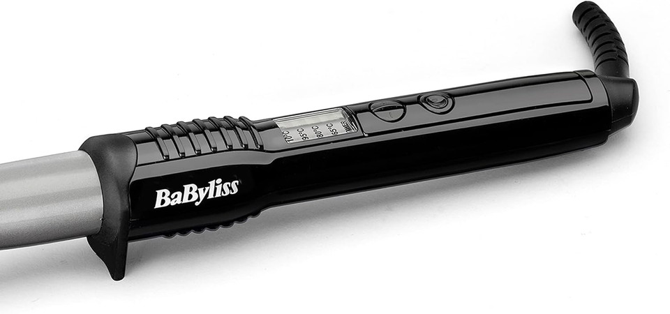 BaByliss Ceramic Curling Wand Pro - 13-25mm Hair Curler for Natural Waves and Curls, Ceramic, 5 Heat Settings 150°C to 210°C , Grey & Black, 2285CU BaByliss Ceramic Curling Wand Pro - 13-25mm Hair Curler for Natural Waves and Curls, Ceramic, 5 Heat Settings 150°C to 210°C , Grey & Black, 2285CU