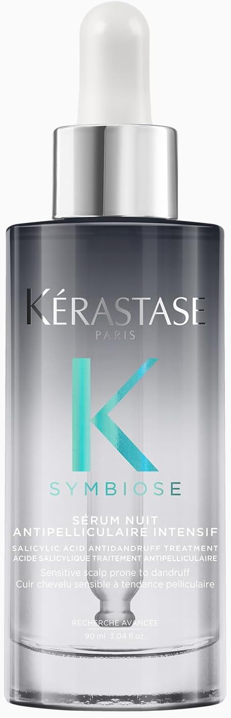 Kérastase Symbiose, Intensive Anti-Dandruff Cellular Night Hair Serum, for Sensitive, Dandruff-Prone Scalps, Sulphate-Free, Silicone-Free, Sérum Cellulaire Nuit Anti-Pelliculaire Intensif, 90 ml