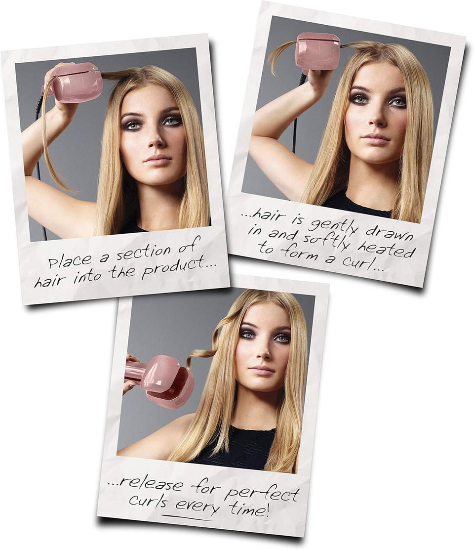 BaByliss Curl Secret Simplicity Gift Set, Fast Styler, Automatic Hair Curler, easy curling, Rose Gold