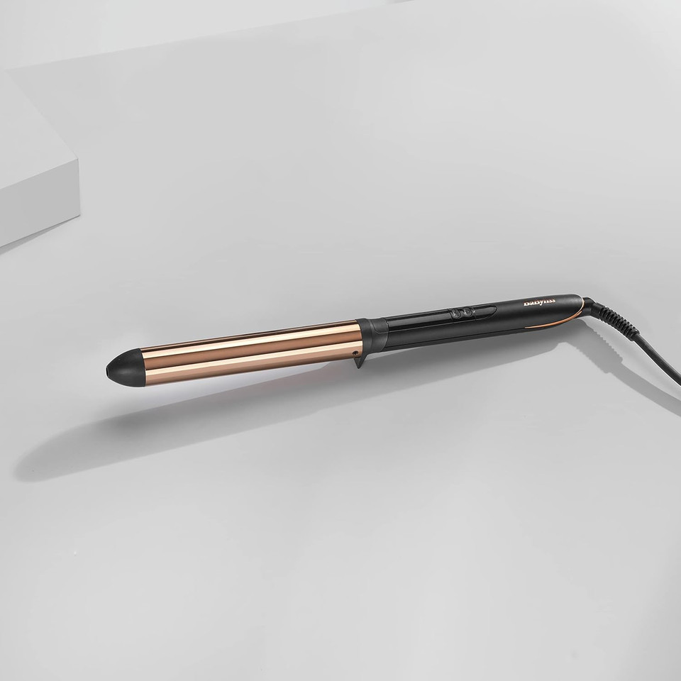 BaByliss Titanium Brilliance Waves wand, Lasting Effortless Waves, 28mm True-Titanium barrel, fast heat up, up to 210C , Black BaByliss Titanium Brilliance Waves wand, Lasting Effortless Waves, 28mm True-Titanium barrel, fast heat up, up to 210C , Black