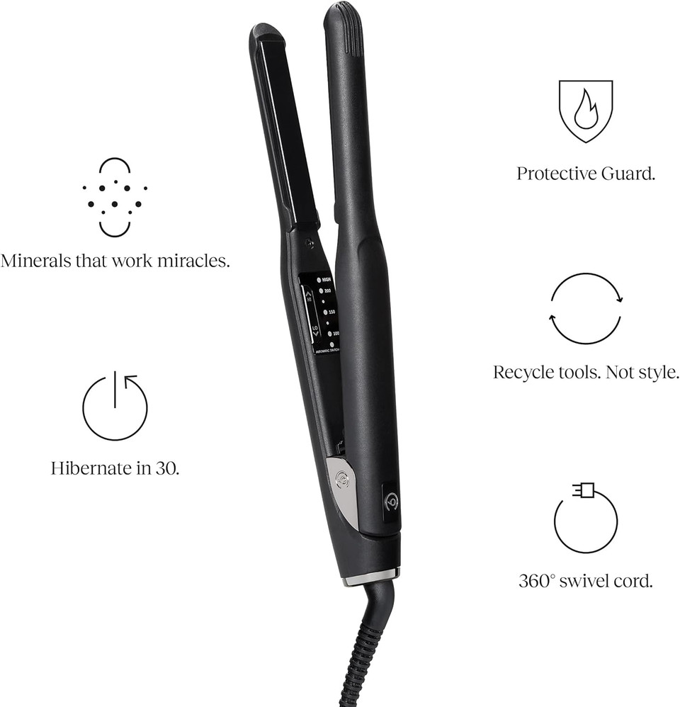 CLOUD NINE The Original Mini Iron Hair Straightener | Ceramic Floating Plates Variable Temperature Control 100°C to 200°C | Swivel Pivot Cord Quick Heat Smooth Sleek Results | Spring Flex Technology CLOUD NINE The Original Mini Iron Hair Straightener | Ceramic Floating Plates Variable Temperature Control 100°C to 200°C | Swivel Pivot Cord Quick Heat Smooth Sleek Results | Spring Flex Technology