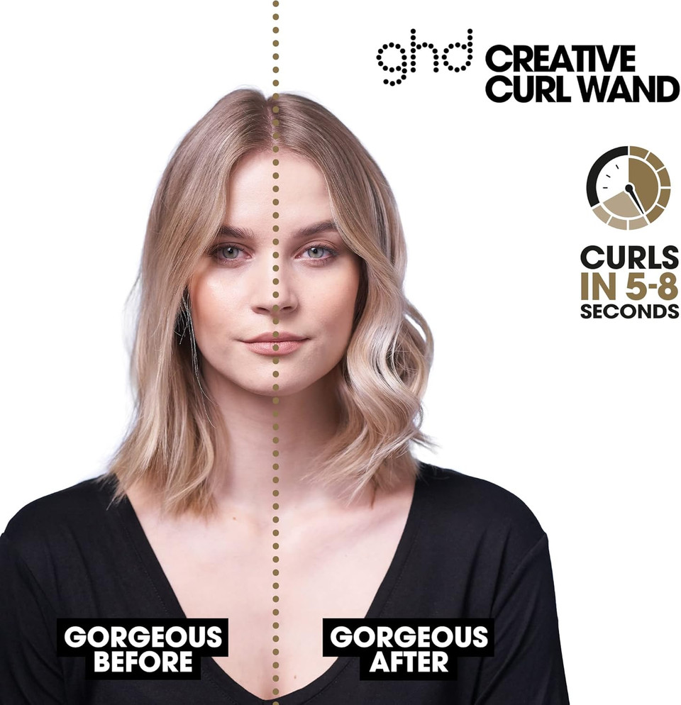 ghd Curve Creative Curl Wand - Unique 28 mm  23 mm Tapered Barrel, Ultra-Zone Technology