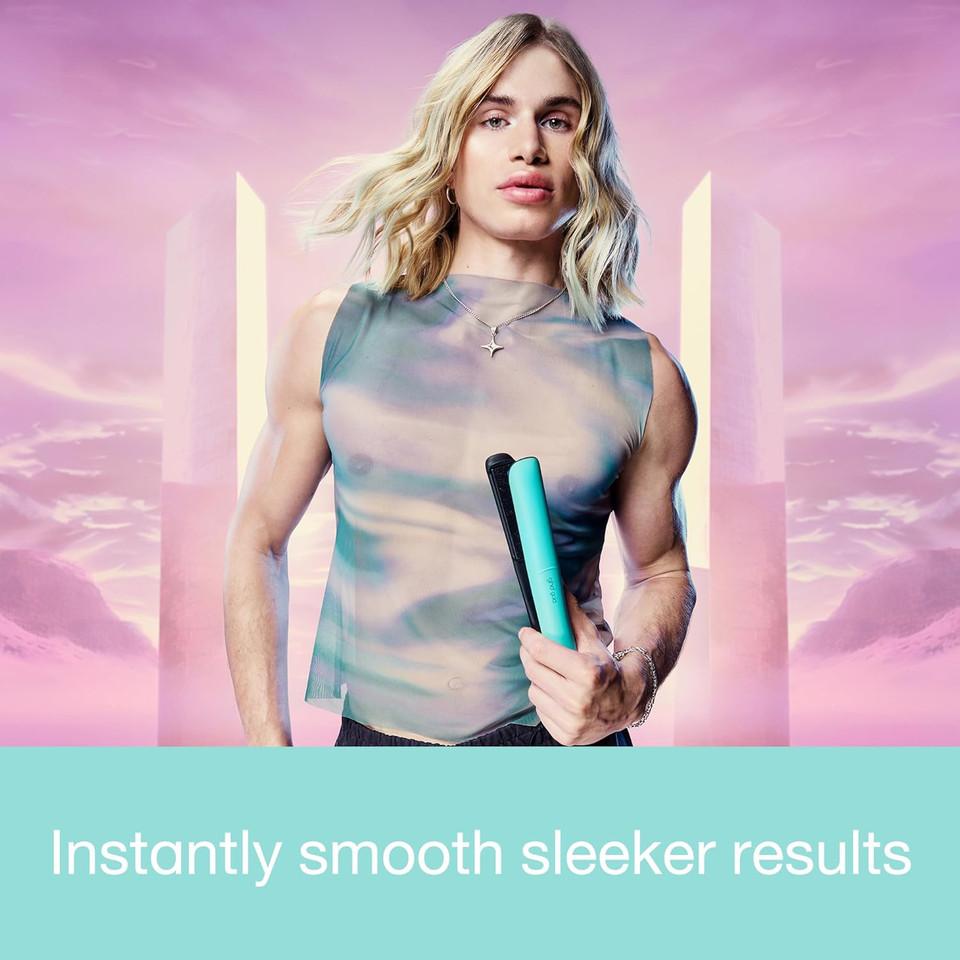 ghd Gold Hair Straightener & Styler - Professional Styling, for Sleek, Smooth Styles with More Shine - for All Hair Types (UK Plug)