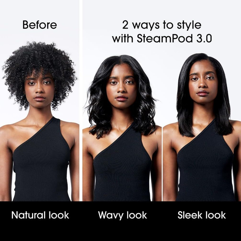 L'Oréal Professionnel Steam Hair Straightener & Styling Tool, For All Hair Types, SteamPod 3, UK Plug