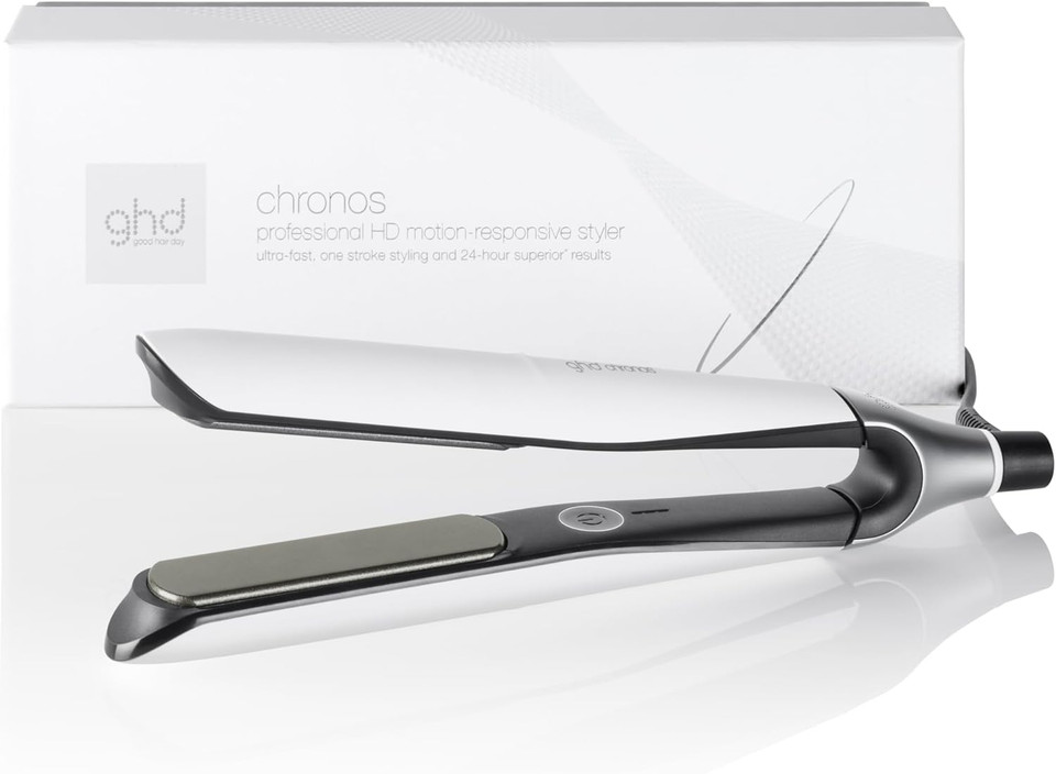 ghd Chronos Professional Styler - Our Best Hair Straightener, One Stroke High-Definition Results That Last 24hrs, 3X More Breakage Protection, 2X Less frizz, 20 sec Heat up, 10 min Sleep Mode