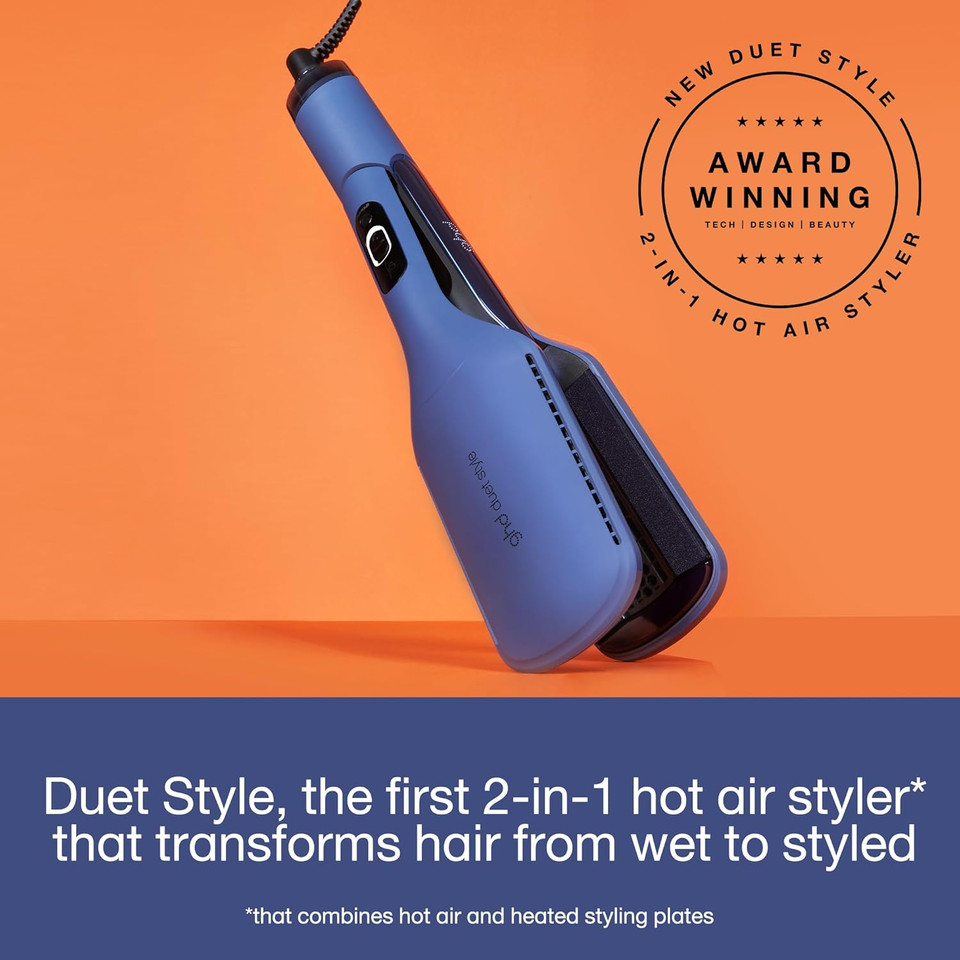 ghd Duet Style 2-in-1 Hot Air Styler - Wet to Styled with No Heat Damage, Frizz-Free Hair, More Shine - for All Hair Types (UK Plug)