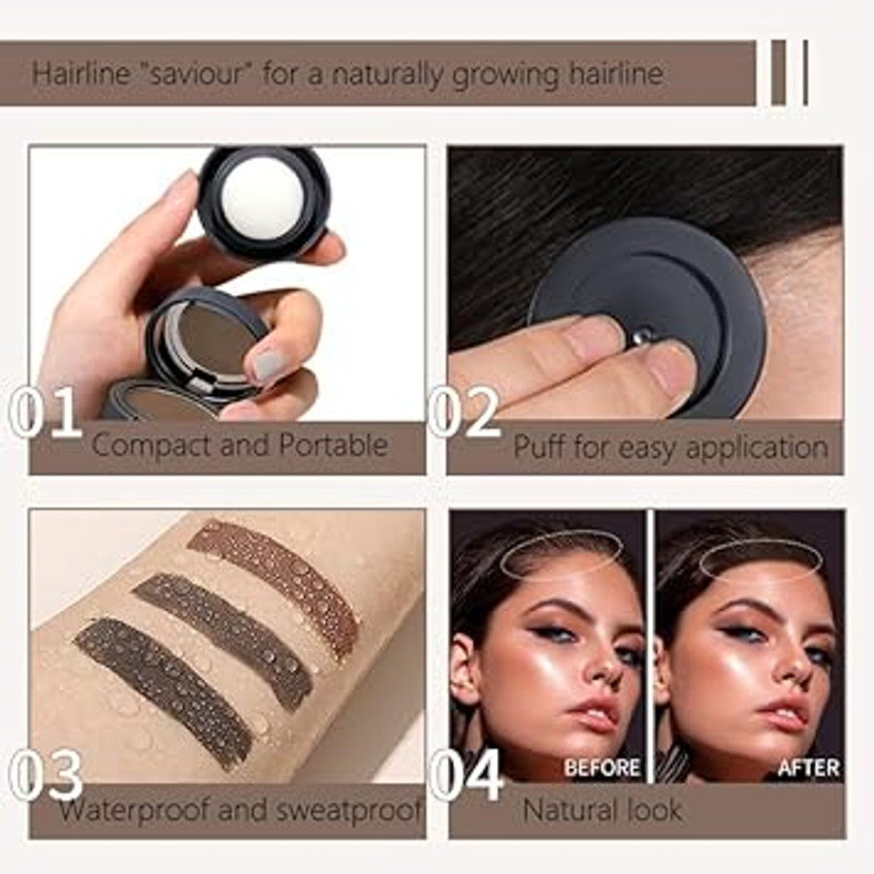 Hairline Powder, Hair Shadow, Hair Root Concealer, Hairline Shadow Cover Up Powder Use for Filling in Thinning Hair, Hair Root Concealer For Makeup for Men and Women (Beige) Hairline Powder, Hair Shadow, Hair Root Concealer, Hairline Shadow Cover Up Powder Use for Filling in Thinning Hair, Hair Root Concealer For Makeup for Men and Women (Beige)