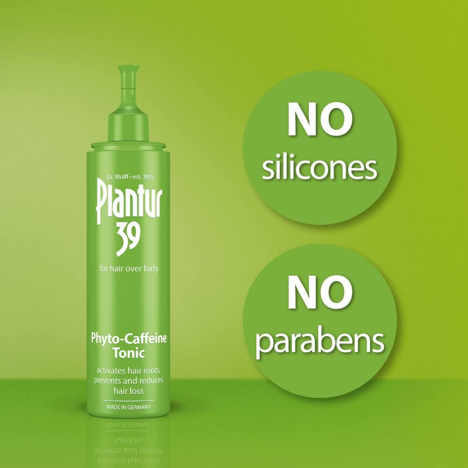 Plantur 39 Caffeine Tonic Prevents and Reduces Hair Loss 200ml | Support Hair Growth and Hair Thickening | Women Hair Care Made in Germany