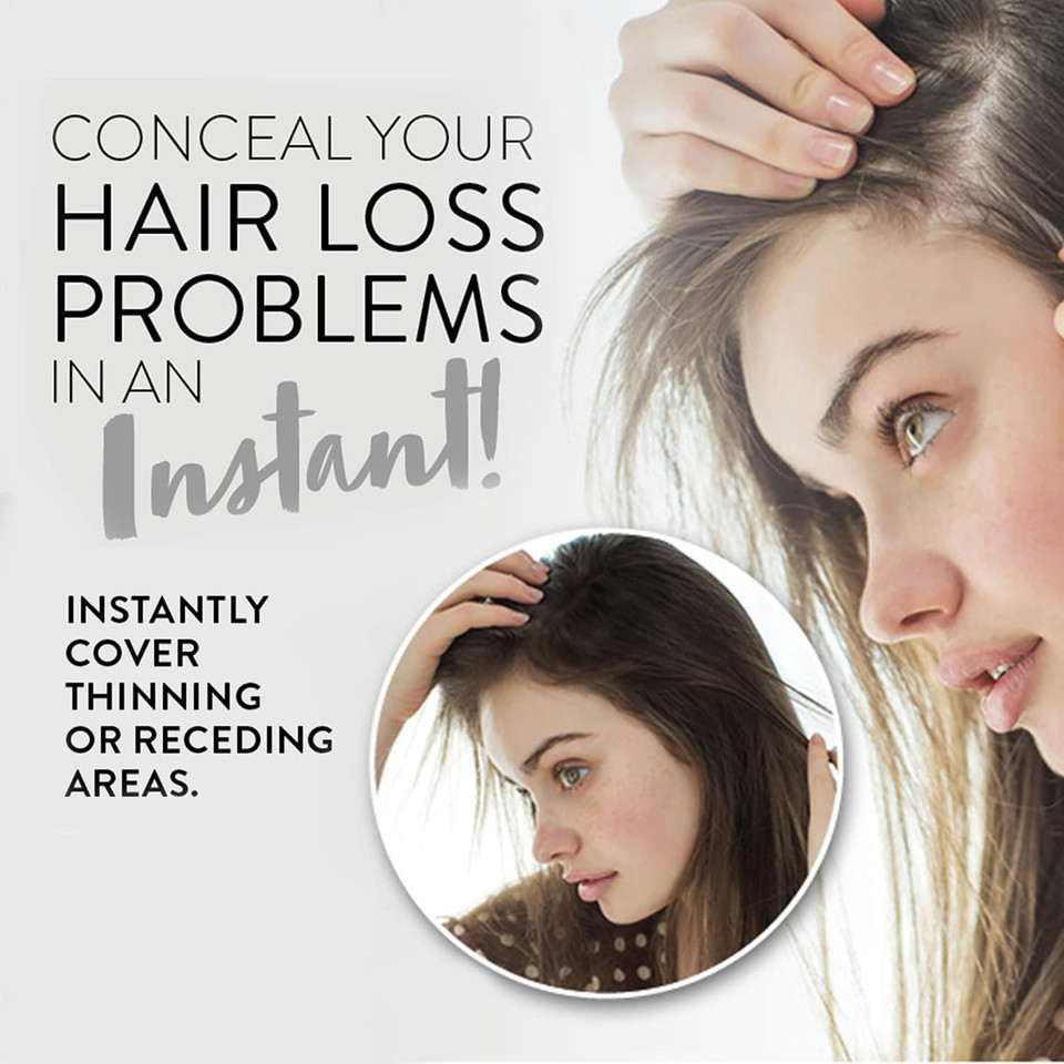 InstaHair Best Hair Building Fibres 23g - Hair Fibers for Men and Women, Hair loss concealer