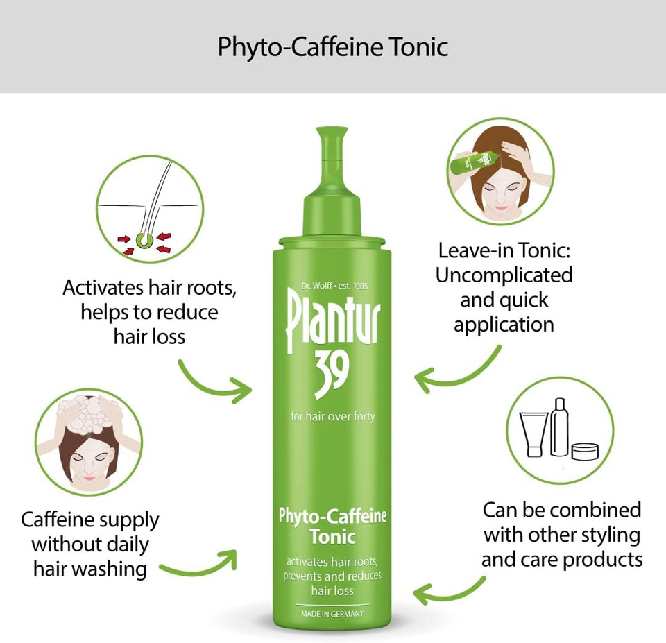 Plantur 39 Caffeine Shampoo and Tonic Set Prevents and Reduces Hair Loss | For Fine Brittle Hair | Supports Hair Growth | Women Hair Care Made in Germany | Set of 250ml Shampoo and 200ml Tonic