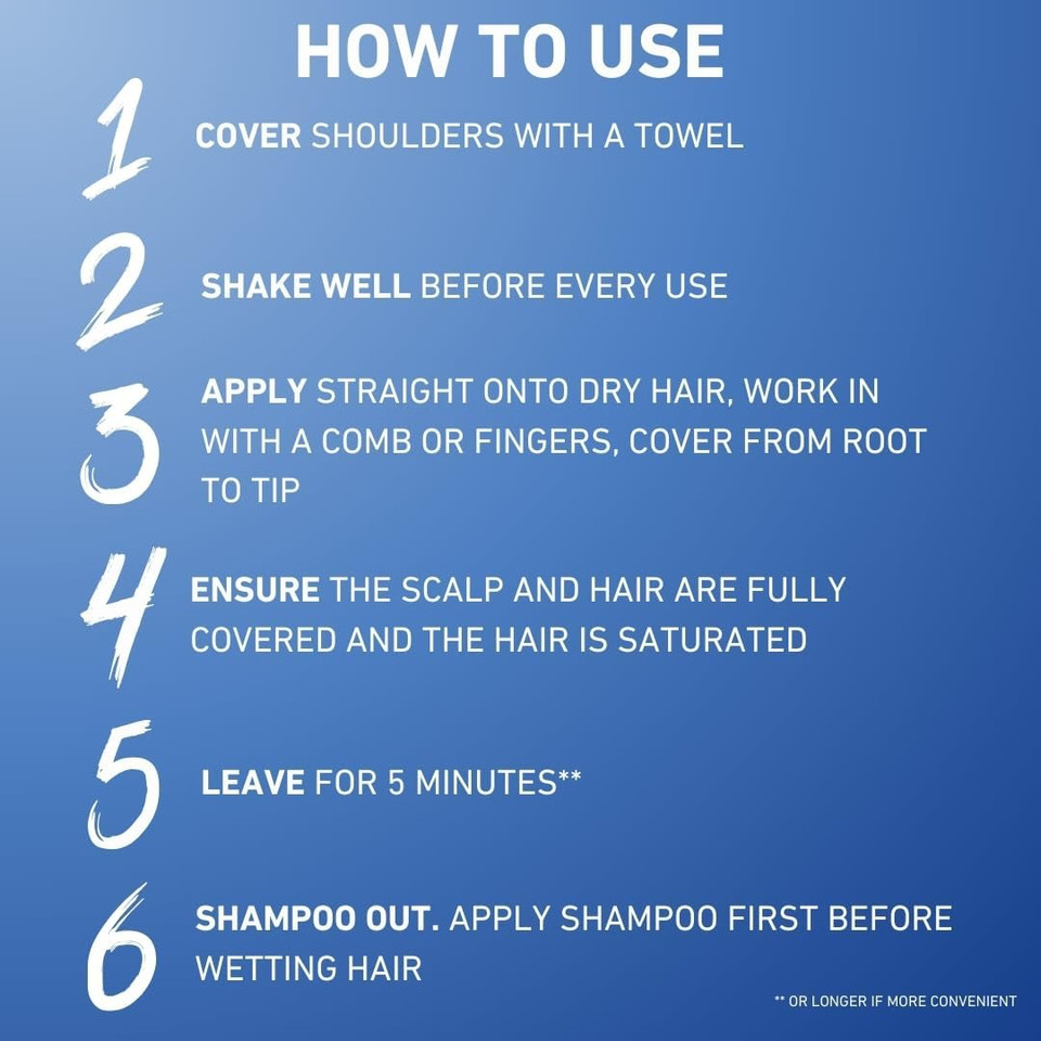 Hedrin Kills Headlice Liquid Gel, Fast and Effective Lice and Nit Treatment, Kills Head Lice and Eggs, 8 Treatments, Clinically Tested, Suitable for Adults and Children, 200ml