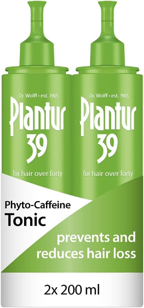 Plantur 39 Caffeine Tonic Prevents and Reduces Hair Loss 2x 200ml | Support Hair Growth and Hair Thickening | Women Hair Care Made in Germany