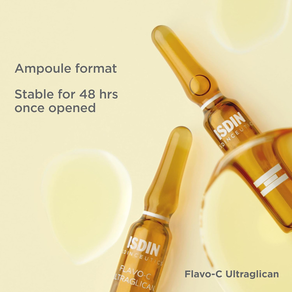 Vitamin C And Hyaluronic Acid Serum Ampoule, Flavo-C Ultraglican By Isdin