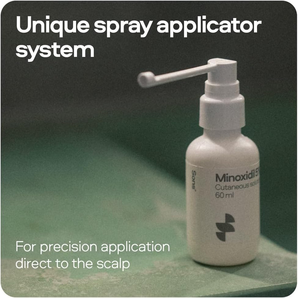 Sons Minoxidil 5% Cutaneous Solution & Dermaroller for Men. Hair Regrowth Treatment for Hair Loss & Thinning in Men. Microneedling Stimulates Collagen & Reactivates Shrunken Follicles. Made in Europe