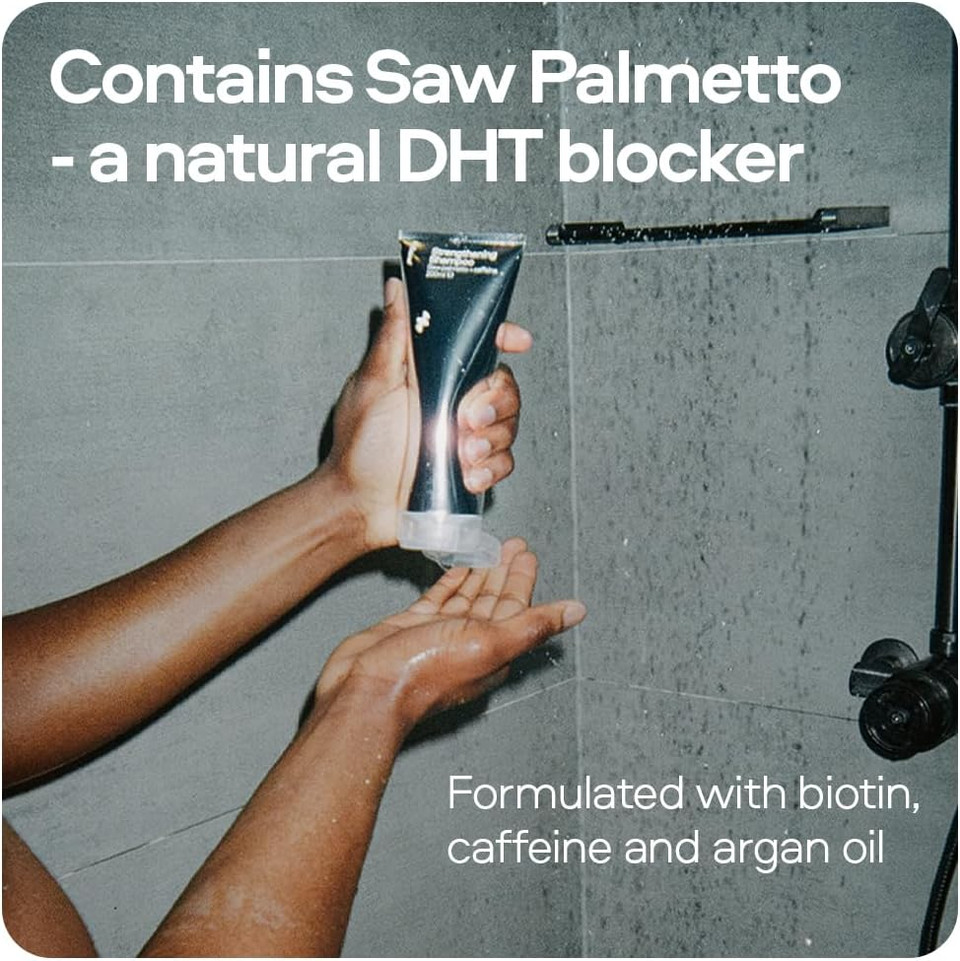 Sons Hair Growth Shampoo For Men. DHT Blocker. Thickening Formula Promotes Strong & Thick Regrowth. Contains Saw Palmetto, Argan Oil, Caffeine, & Rosemary. 3 Month Supply. Made in Europe