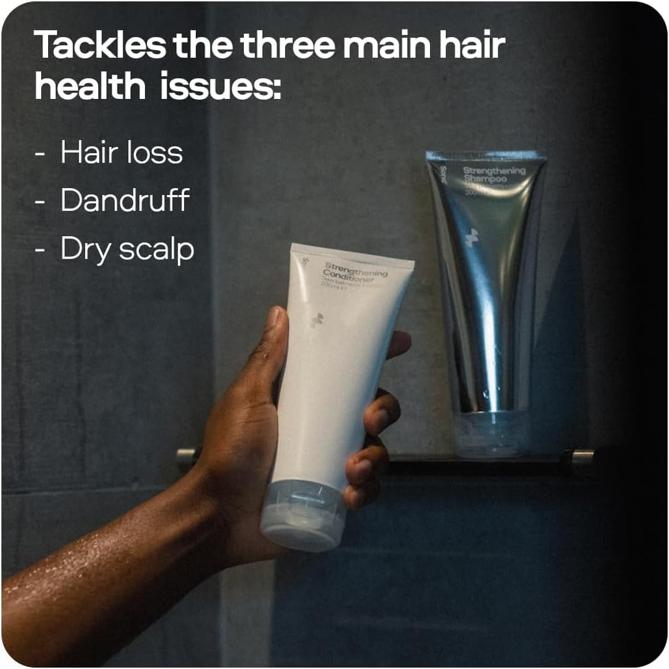 Sons Shampoo & Conditioner for Men. DHT-blocker, Hair Thickening and Anti-Dandruff With Caffeine. Tackles Hair Loss, Thinning & Dry Scalp. Promotes Hair Growth. 3 month Supply. Made in Europe