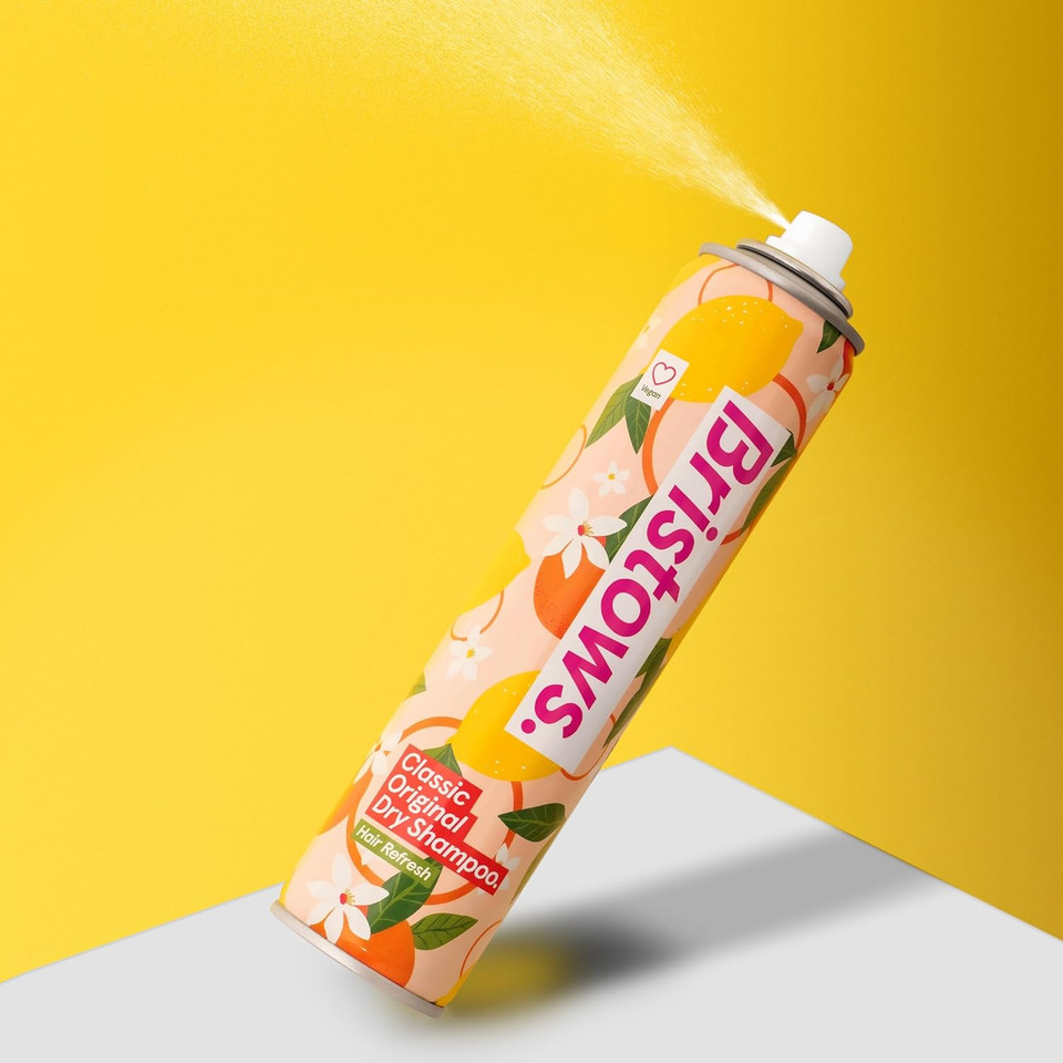 Bristows Tropical Fresh Dry Shampoo, Tropical Fragrance, Refreshes Hair Between Washes, Absorbs Excess Oil Without Drying Out Hair and Scalp, Vegan Friendly, 200 ml