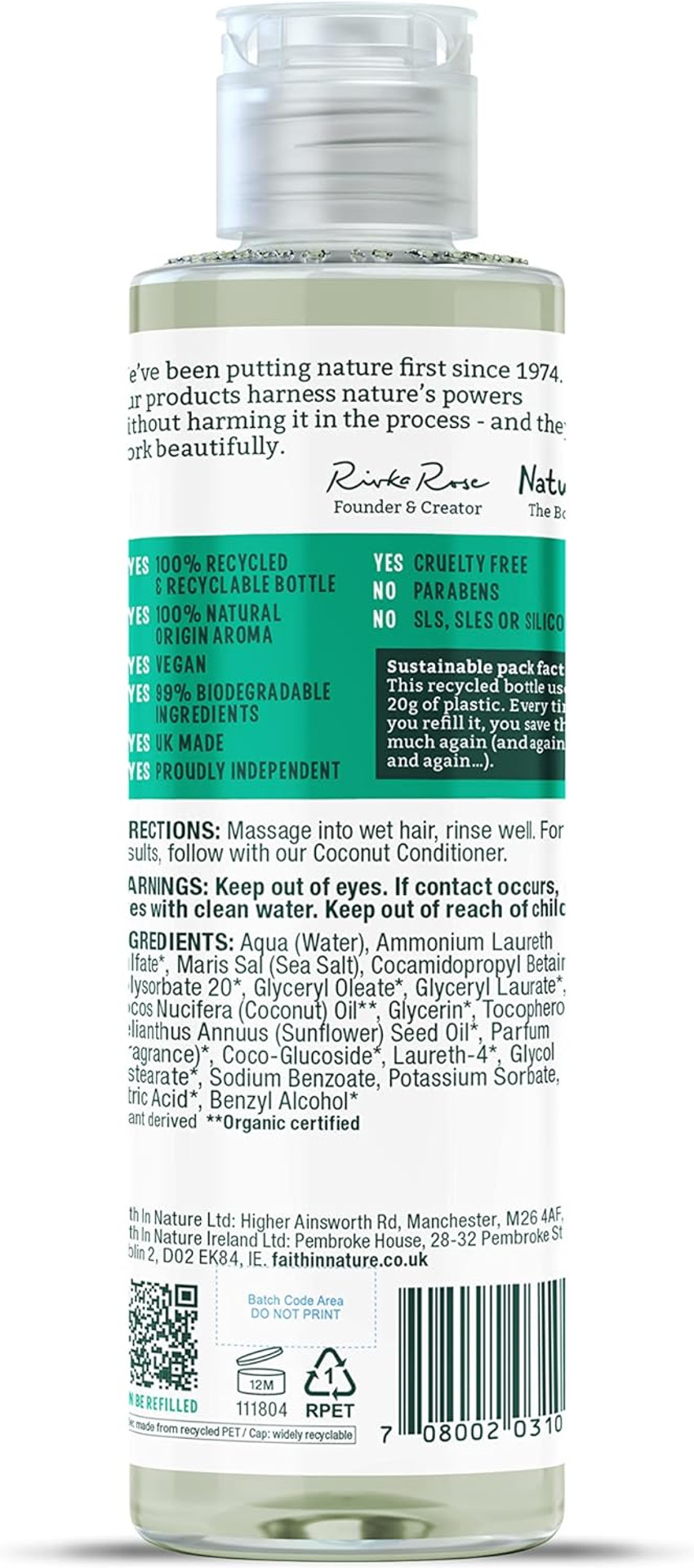 Faith In Nature 300ml Natural Lavender & Geranium Shampoo, Soothing, Vegan & Cruelty Free, No SLS or Parabens, For Normal to Dry Hair Faith In Nature 300ml Natural Lavender & Geranium Shampoo, Soothing, Vegan & Cruelty Free, No SLS or Parabens, For Normal to Dry Hair