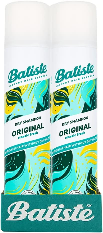 Batiste Dry Shampoo Original 350ml, Fresh & Clean Fragrance, No Rinse Spray to Refresh Hair in Between Washes