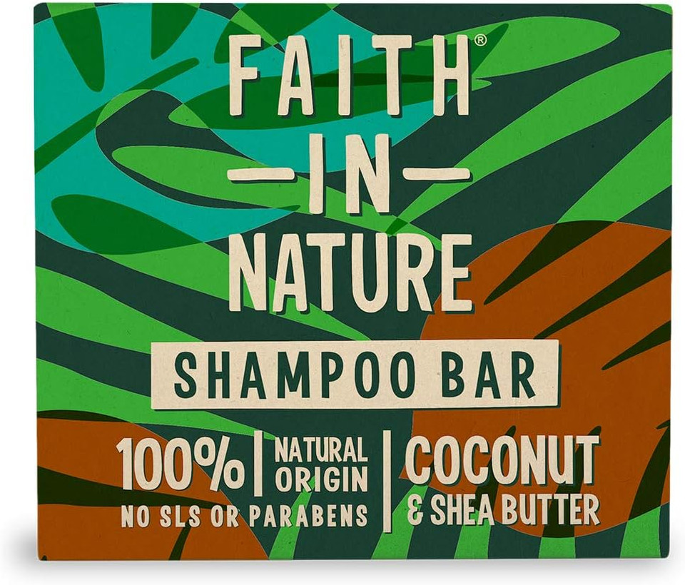 Faith In Nature Natural Coconut & Shea Butter Shampoo Bar, Hydrating, Vegan & Cruelty Free, Paraben and SLS Free, for Normal to Dry Hair, 85g Faith In Nature Natural Coconut & Shea Butter Shampoo Bar, Hydrating, Vegan & Cruelty Free, Paraben and SLS Free, for Normal to Dry Hair, 85g