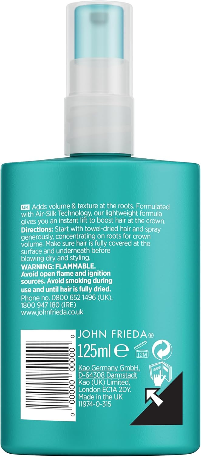 John Frieda Volume Lift Lightweight Conditioning Mist 200 ml, Leave-in Spray Detangling Conditioner for Flat Hair