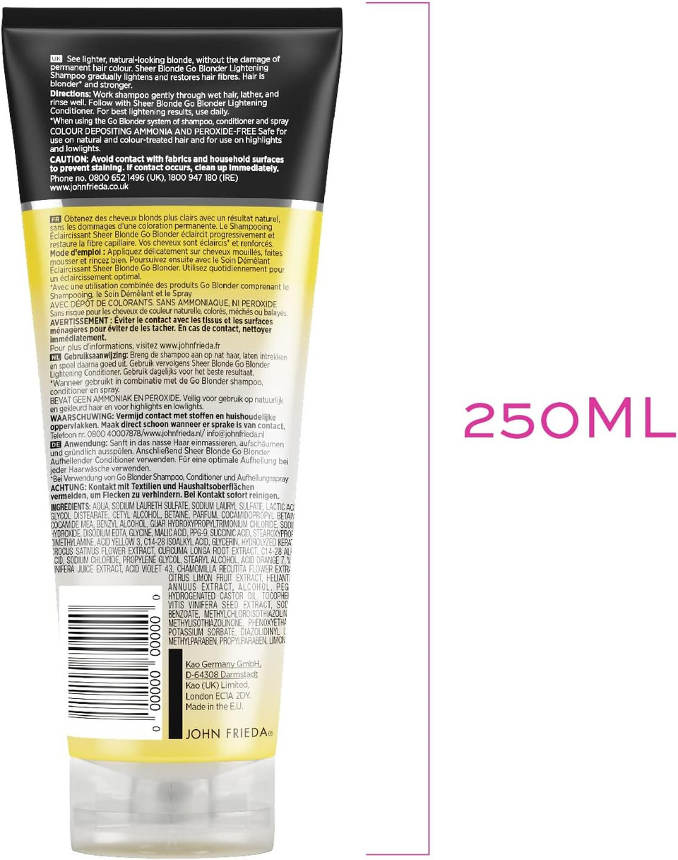 John Frieda Go Blonder Lightening Shampoo for Blonde Hair 250 ml