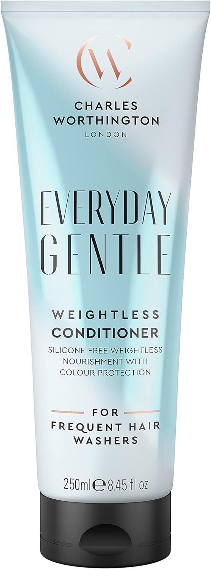 Charles Worthington Everyday Gentle Weightless Conditioner, Nourish and Protect, Salon Conditioner for Everyday Use, 250 ml