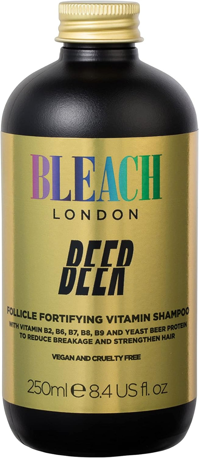 BLEACH LONDON Beer Shampoo - Follicle Fortifying Vitamins, Beer Yeast Proteins, Nutrient Rich, Vegan Cruelty Free, For Healthy Hair & Scalp, 250 ml BLEACH LONDON Beer Shampoo - Follicle Fortifying Vitamins, Beer Yeast Proteins, Nutrient Rich, Vegan Cruelty Free, For Healthy Hair & Scalp, 250 ml