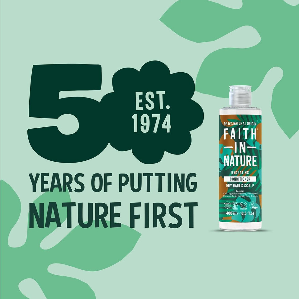 Faith In Nature Natural Wild Rose Conditioner, Nourishing for Normal Hair & Scalp, Vegan & Cruelty Free, No SLS, Silicones or Parabens, 400ml Faith In Nature Natural Wild Rose Conditioner, Nourishing for Normal Hair & Scalp, Vegan & Cruelty Free, No SLS, Silicones or Parabens, 400ml