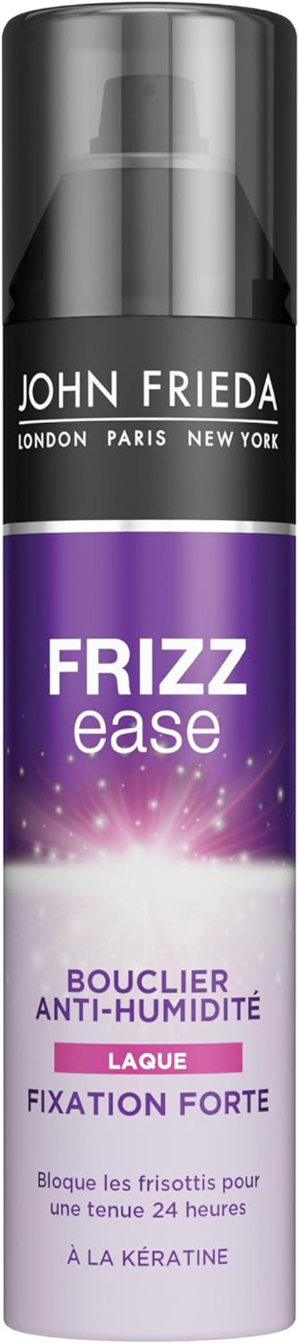 John Frieda Frizz Ease Moisture Barrier Firm Hold Hairspray 250ml, Extra-Firm Hairspray for Frizzy Hair, Anti-Frizz Hairspray